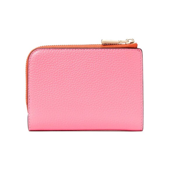 New Kate Spade Ava Pebbled Leather Zip Bifold Wallet Ruby Citrus Multi - Picture 4 of 4